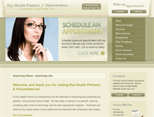 Tablet Screenshot of eyehealthpartners.com